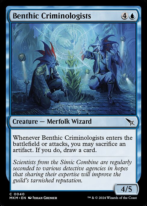 Benthic Criminologists - Murders at Karlov Manor Magic card