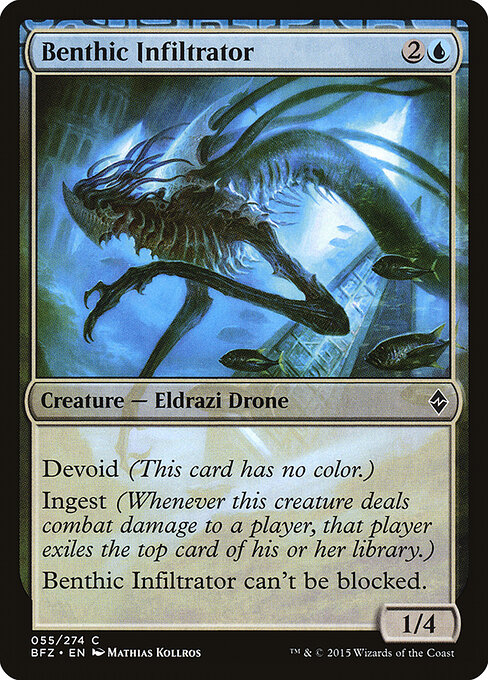 Benthic Infiltrator - Battle for Zendikar Magic card
