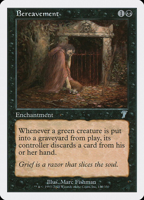 Bereavement - Seventh Edition (#120) - Illustrated by Marc Fishman - Magic: The Gathering Card