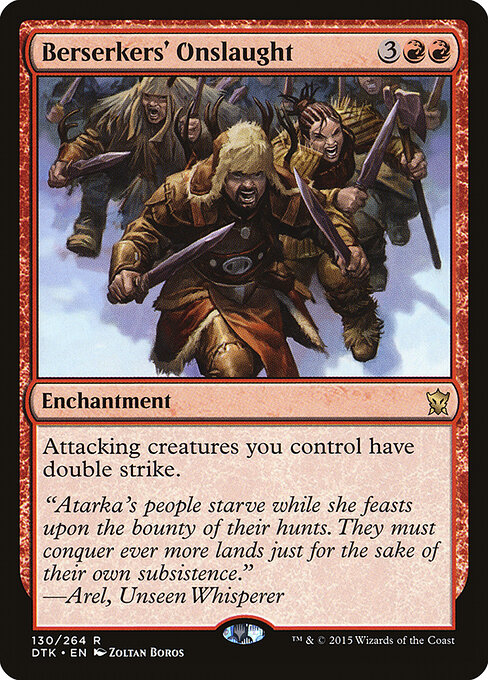 Berserkers' Onslaught - Dragons of Tarkir Magic card