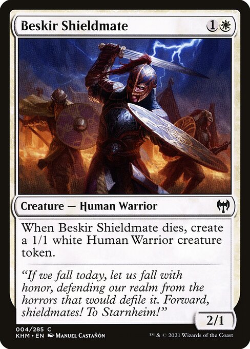 Beskir Shieldmate - Kaldheim Magic card