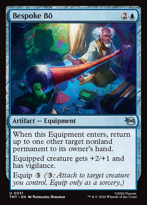 Bespoke Bō - Teenage Mutant Ninja Turtles Magic card