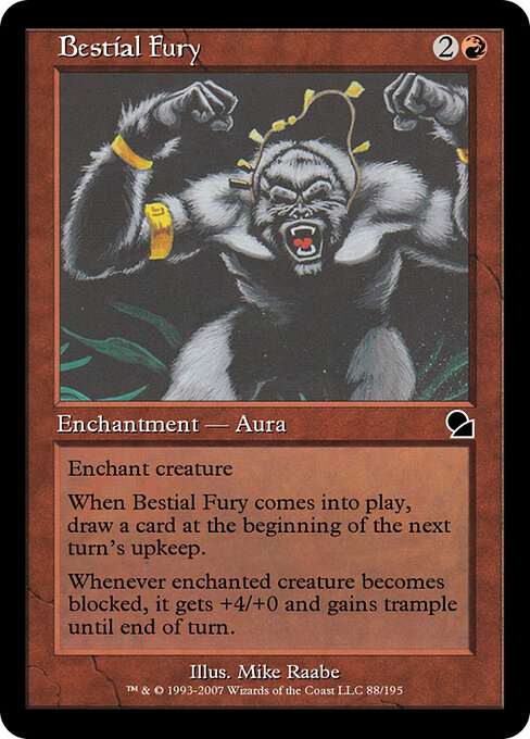Bestial Fury - Masters Edition (#88) - Illustrated by Mike Raabe - Magic: The Gathering Card