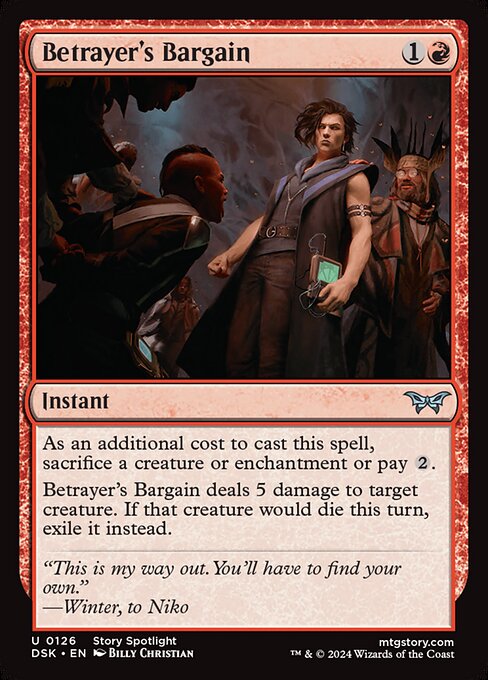 Betrayer's Bargain - Duskmourn: House of Horror Magic card