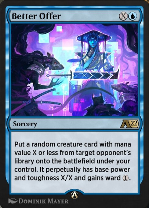 Better Offer - Alchemy: Kamigawa (#10) - Illustrated by Dominik Mayer - Magic: The Gathering Card