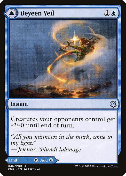 Beyeen Veil // Beyeen Coast - Zendikar Rising Magic card
