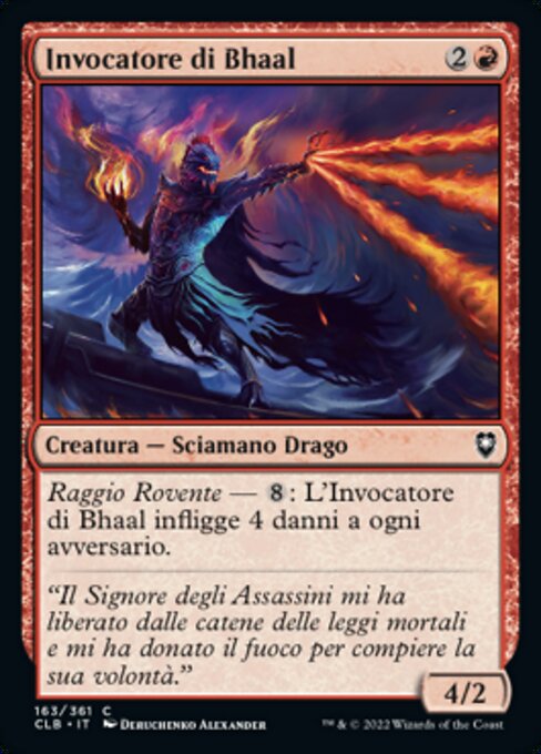 Invocatore di Bhaal (Bhaal's Invoker) - Commander Legends: Battle for Baldur's Gate (#163) - Illustrated by Deruchenko Alexander - Magic: The Gathering Card