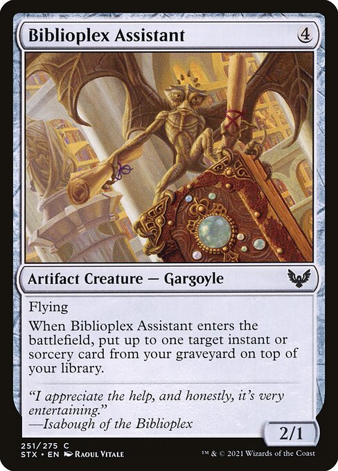Biblioplex Assistant - Strixhaven: School of Mages Magic card