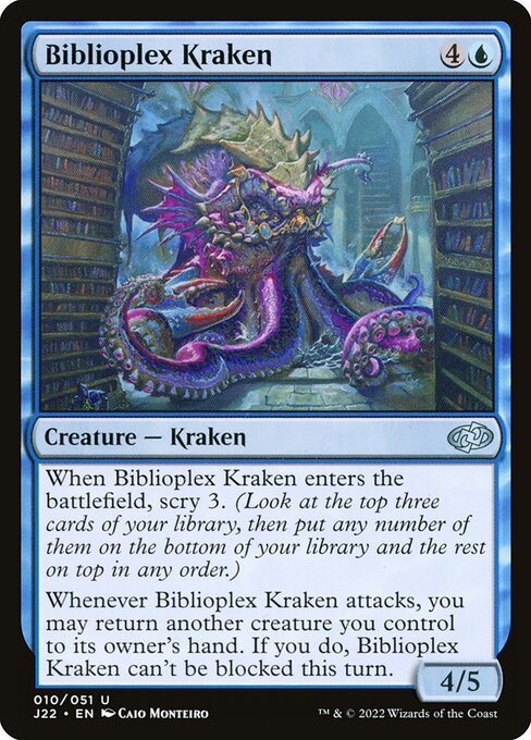 Biblioplex Kraken - Jumpstart 2022 Magic card