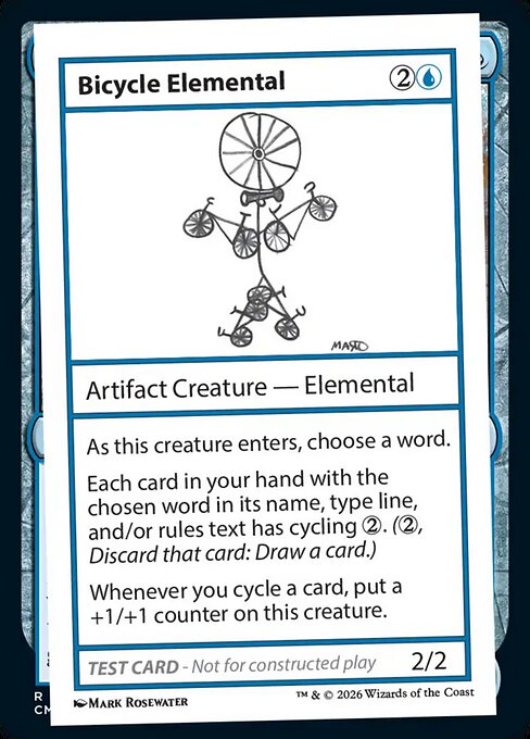 Bicycle Elemental - MagicFest 2026 Magic card