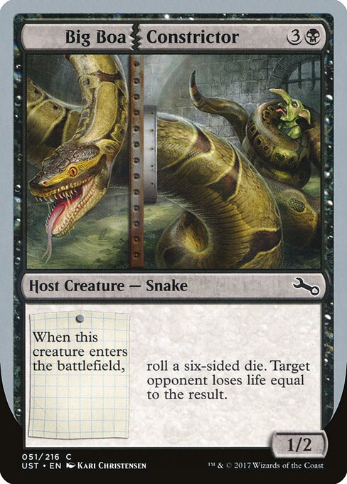 Big Boa Constrictor - Unstable Magic card