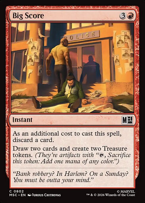 Big Score - Marvel Super Heroes Commander Magic card