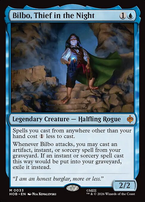 Bilbo, Thief in the Night - The Hobbit Magic card