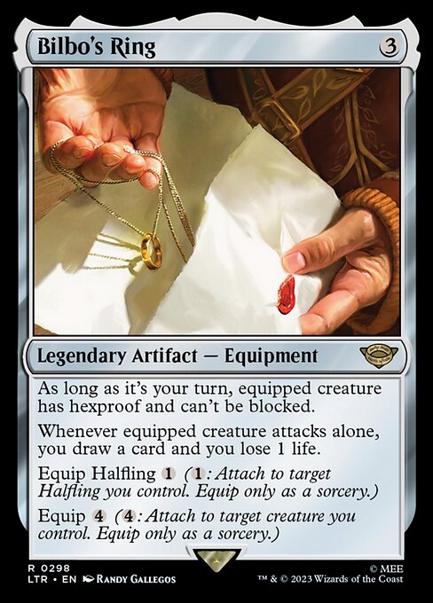 Bilbo's Ring - The Lord of the Rings: Tales of Middle-earth (#298) - Illustrated by Randy Gallegos - Magic: The Gathering Card