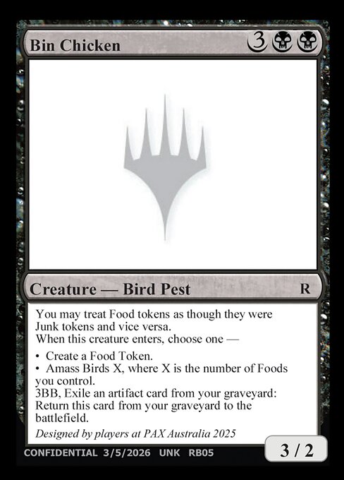 Bin Chicken - Unknown Event (#RB05c) - Magic: The Gathering Card