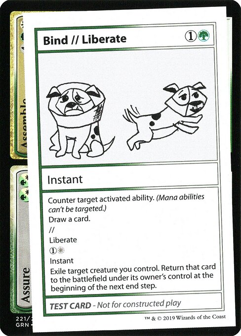 Bind // Liberate - Mystery Booster Playtest Cards 2021 Magic card