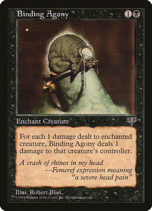 Binding Agony - Mirage Magic card
