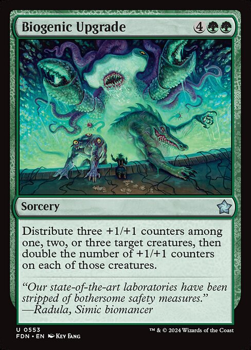 Biogenic Upgrade - Foundations Magic card