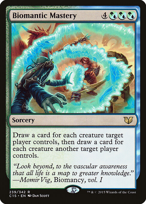 Biomantic Mastery - Commander 2015 Magic card