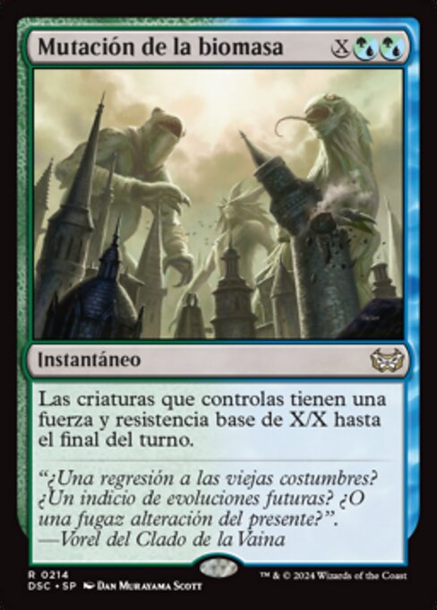 Biomass Mutation - Fallout (#1003) - Illustrated by Nicholas Gregory - Magic: The Gathering Card
