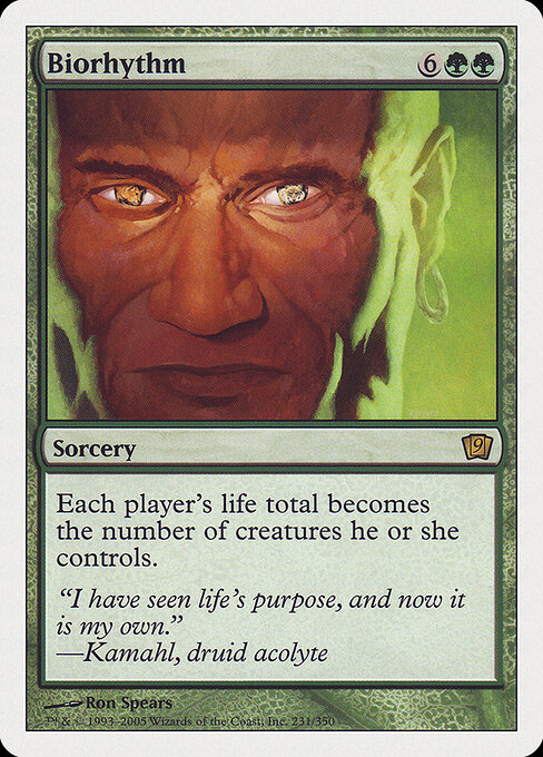 Biorhythm - Ninth Edition Magic card