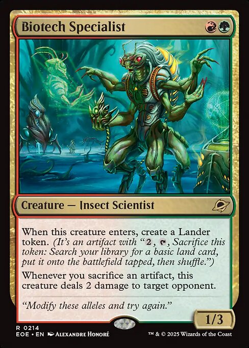 Biotech Specialist - Edge of Eternities Magic card