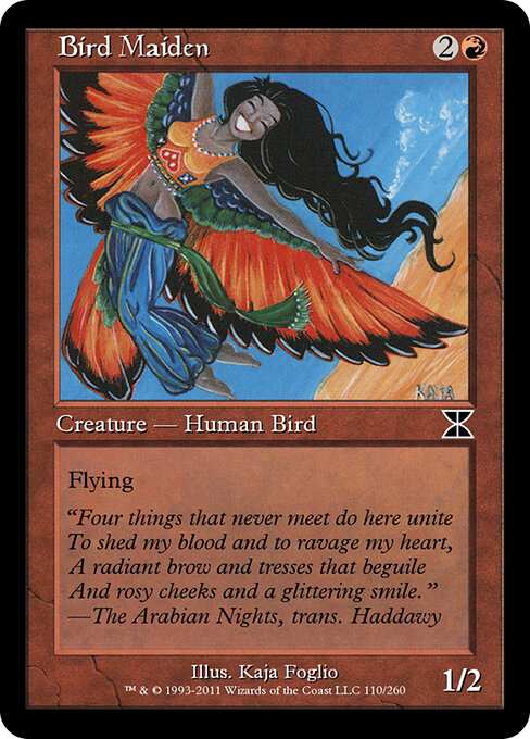 Bird Maiden - Masters Edition IV Magic card