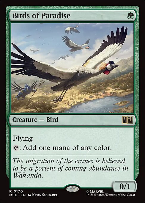 Birds of Paradise - Marvel Super Heroes Commander Magic card