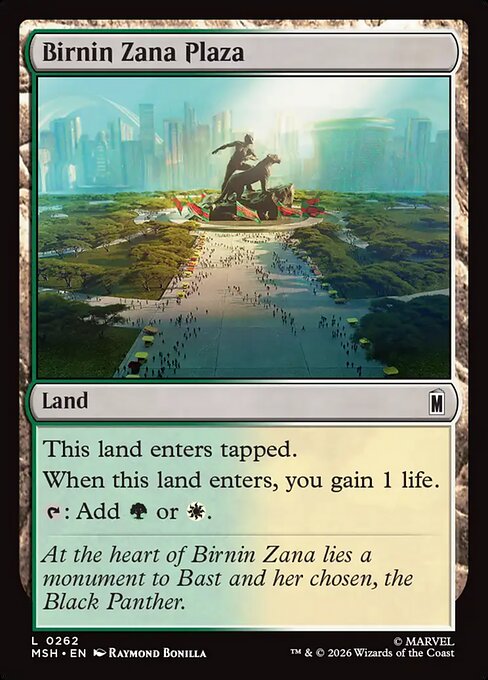 Birnin Zana Plaza - Marvel Super Heroes Magic card
