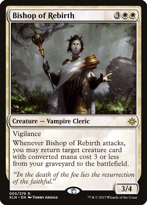 Bishop of Rebirth - Ixalan (#5) - Illustrated by Tommy Arnold - Magic: The Gathering Card