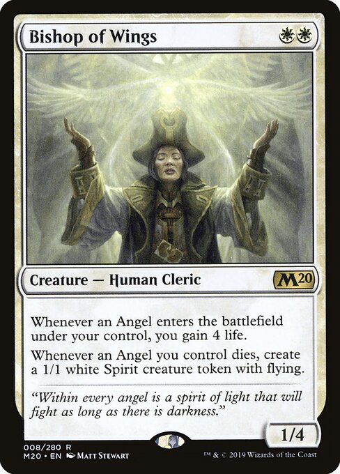 Bishop of Wings - Core Set 2020 (#8) - Illustrated by Matt Stewart - Magic: The Gathering Card