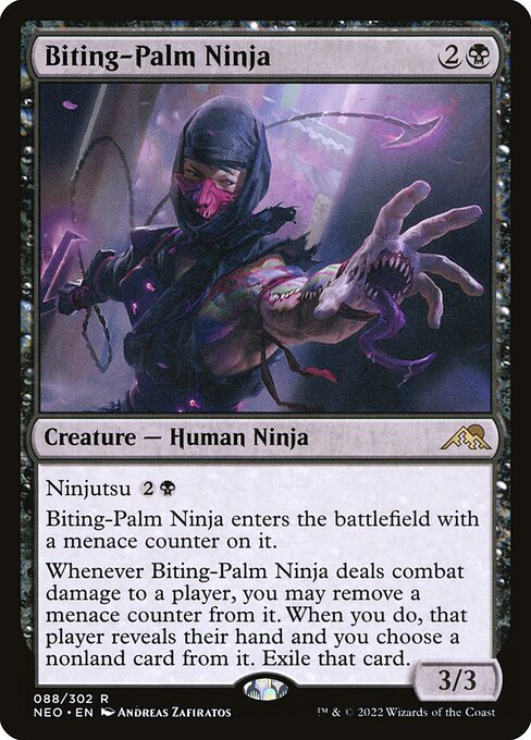Biting-Palm Ninja - Kamigawa: Neon Dynasty Magic card