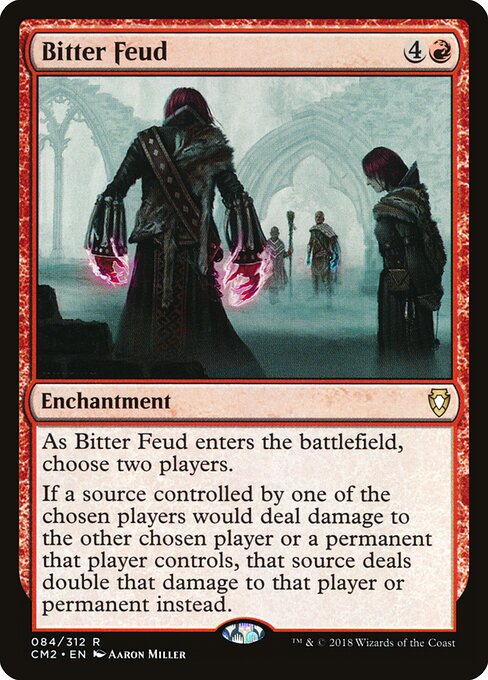 苦涩世仇 (Bitter Feud) - Commander 2014 (#32) - Illustrated by Aaron Miller - Magic: The Gathering Card