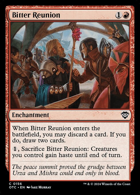 苦々しい再会 (Bitter Reunion) - The Brothers' War (#127) - Illustrated by Jake Murray - Magic: The Gathering Card