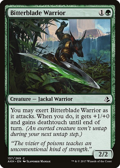 Bitterblade Warrior - Amonkhet Magic card