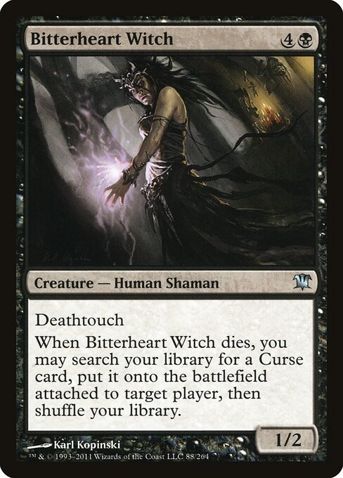 Bitterheart Witch - Innistrad Magic card