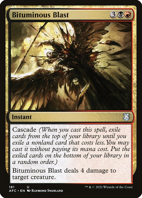 Bituminous Blast - Forgotten Realms Commander Magic card