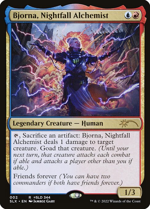 Bjorna, Nightfall Alchemist - Universes Within Magic card