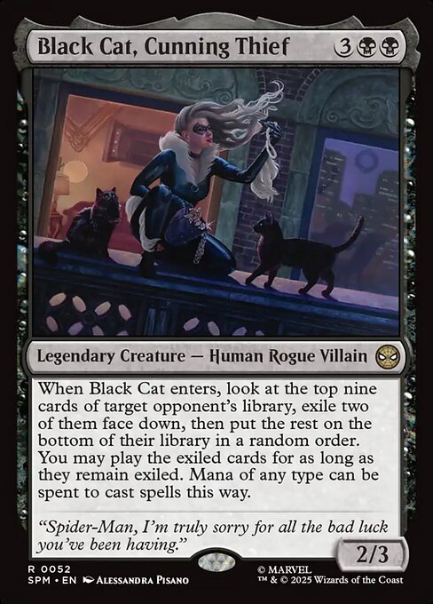 Black Cat, Cunning Thief - Marvel's Spider-Man Magic card