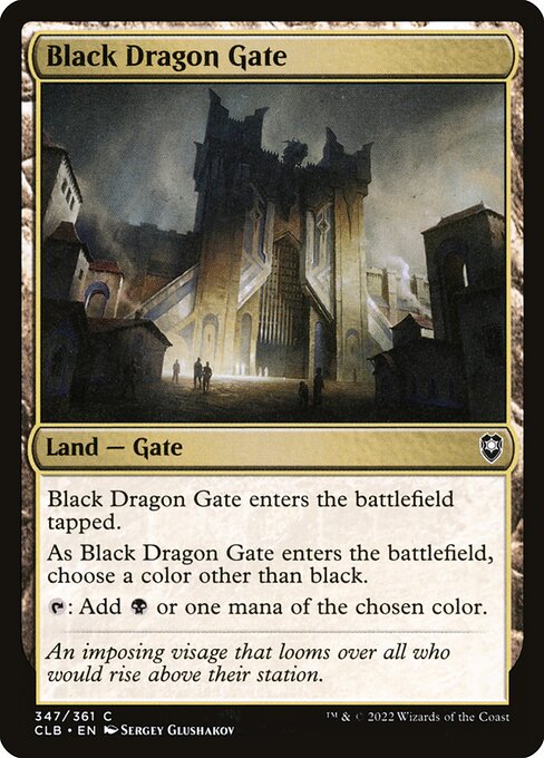 Black Dragon Gate - Commander Legends: Battle for Baldur's Gate Magic card