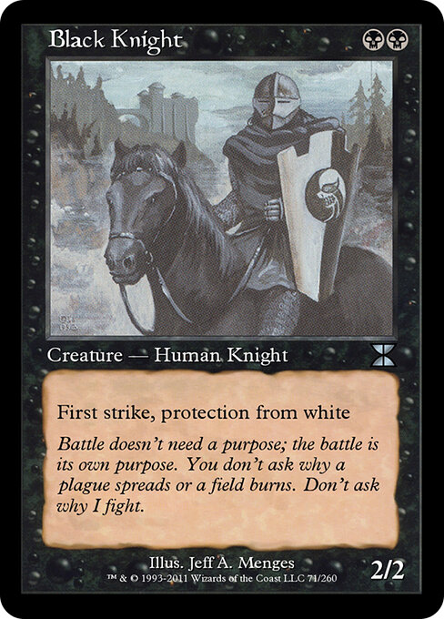 Black Knight - Masters Edition IV Magic card