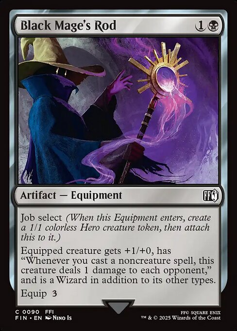 Black Mage's Rod - Final Fantasy Magic card