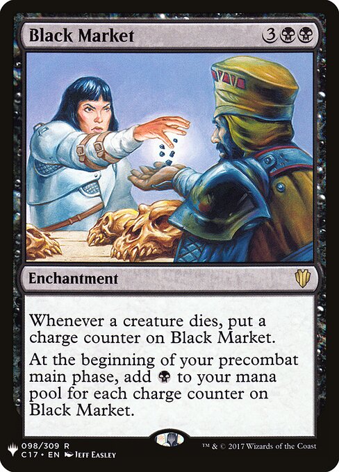 Black Market - The List (#C17-98) - Illustrated by Jeff Easley - Magic: The Gathering Card