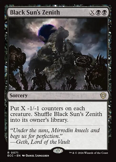 Black Sun's Zenith - Lorwyn Eclipsed Commander Magic card