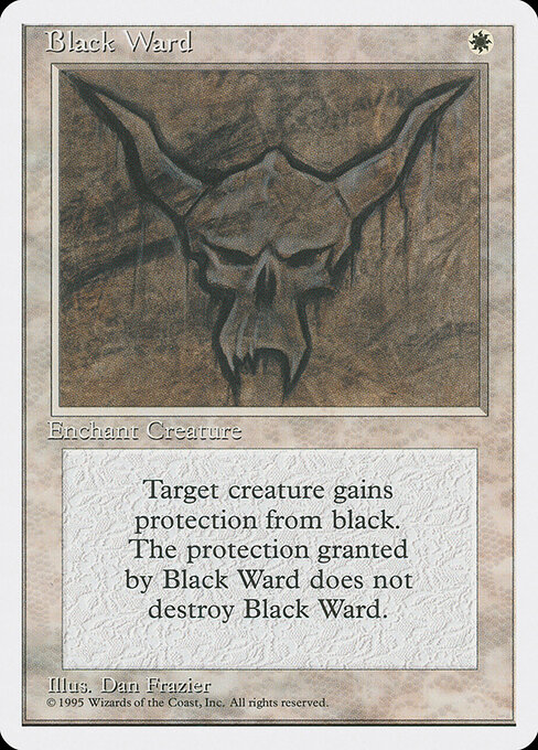 Black Ward - Fourth Edition Magic card