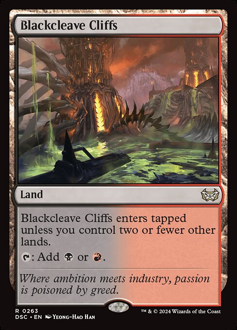 Blackcleave Cliffs - Duskmourn: House of Horror Commander Magic card