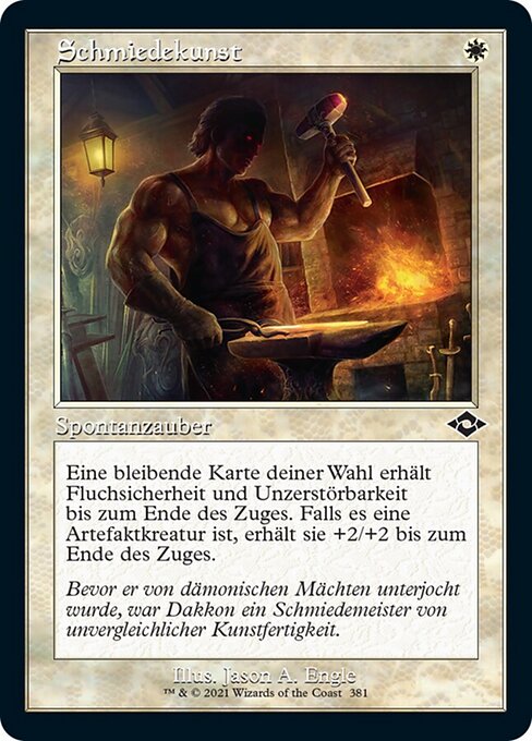 铁匠技艺 (Blacksmith's Skill) - Modern Horizons 2 (#6) - Illustrated by Jason A. Engle - Magic: The Gathering Card