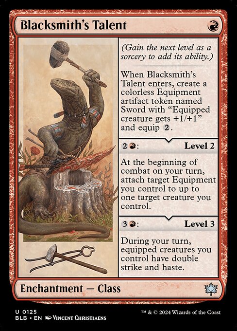 Blacksmith's Talent - Bloomburrow Magic card