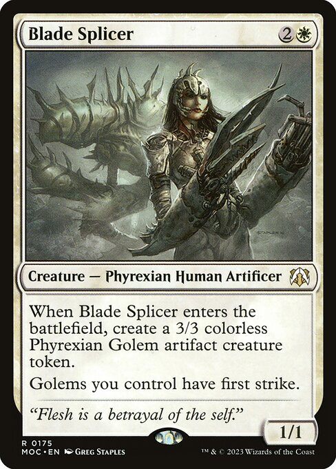 Blade Splicer - March of the Machine Commander Magic card