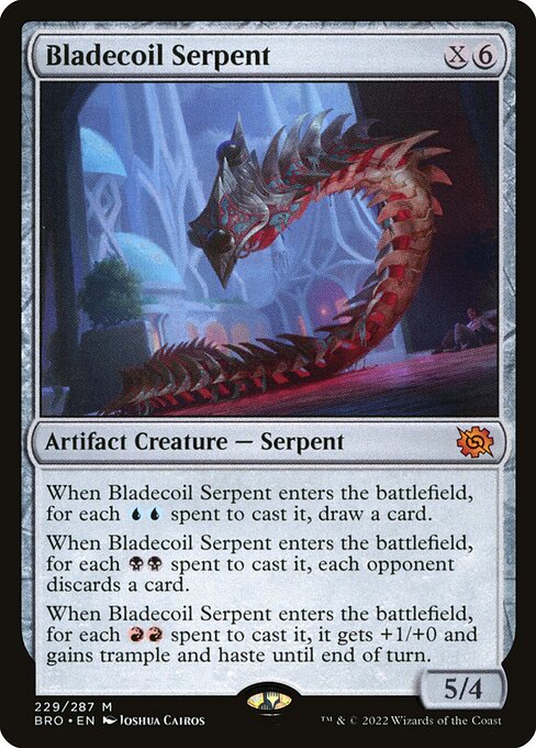 Bladecoil Serpent - The Brothers' War Magic card